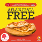 Springleaf Prata Place - FREE 2 Plain Pratas - Singapore Promo