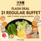 Suki-Ya - $1 Regular Buffet - Singapore Promo