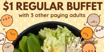 Suki-Ya - $1 Regular Buffet - Singapore Promo