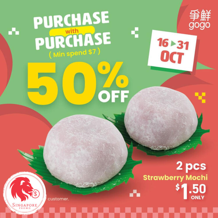 Sushi Express - $1.50 for 2 Pieces Strawberry Mochi - Singapore Promo