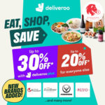 Deliveroo - 30% OFF Selected Brands - Singapore Promo