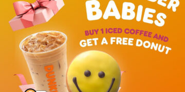 Dunkin' Donuts - Buy Coffee Get FREE Donut - Singapore Promo