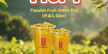 Gong Cha - 1-FOR-1 Passion Fruit Green Tea - Singapore Promo