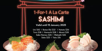 Douraku Sushi - 1-FOR-1 Sashimi - Singapore Promo