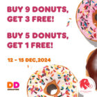 Dunkin' Donuts - Buy 9 Donuts Get 3 FREE - Singapore Promo