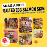 IRVINS Salted Egg - FREE Salted Egg Salmon Skin - Singapore Promo