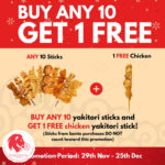 TORI-Q - 1 FREE Yakitori stick - Singapore Promo