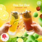 AtTea - 1 FOR 1 Honey & Sea Salt Green Tea - Singapore Promo