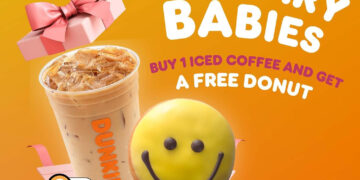 Dunkin' Donuts - Buy Coffee FREE Donut - Singapore Promo