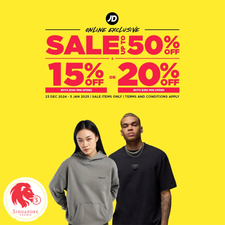 JD Sports - Extra 20% OFF JD Sports - Singapore Promo