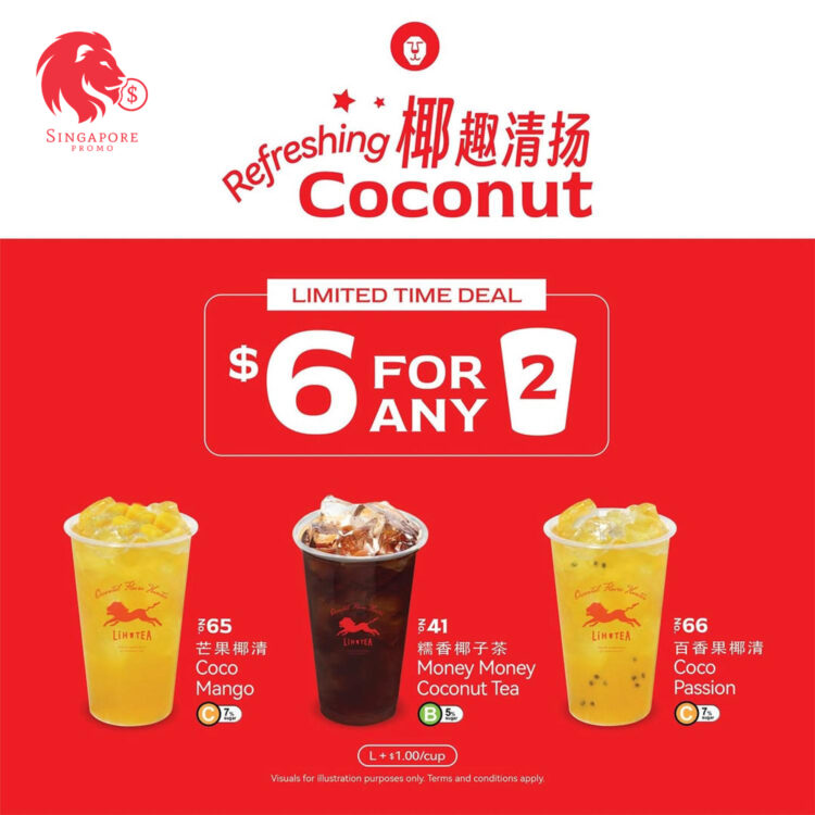 LiHO Tea - 2 FOR $6 Coconut Craze - Singapore Promo