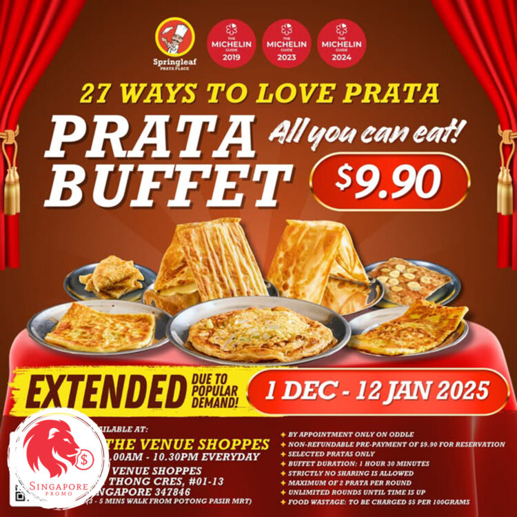 Springleaf Prata Place - $9.90 All You Can Eat Prata Buffet - Singapore Promo