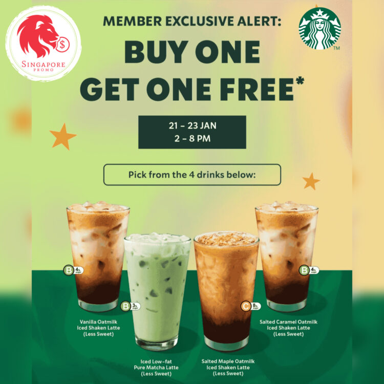 Starbucks - 1-FOR-1 Venti Drinks - Singapore Promo