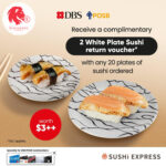 Sushi Express - 2 FREE White Plate Sushi - Singapore Promo