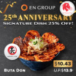 Aburi-EN - Enjoy 25% OFF Signature Buta Don - Singapore Promo