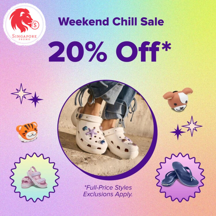 Crocs - 20% OFF Weekend Sale - Singapore Promo