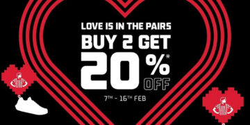 Foot Locker - Buy 2 Enjoy 20% OFF - Singapore Promo