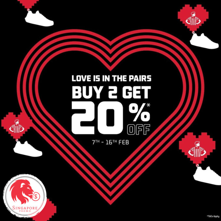 Foot Locker - Buy 2 Enjoy 20% OFF - Singapore Promo