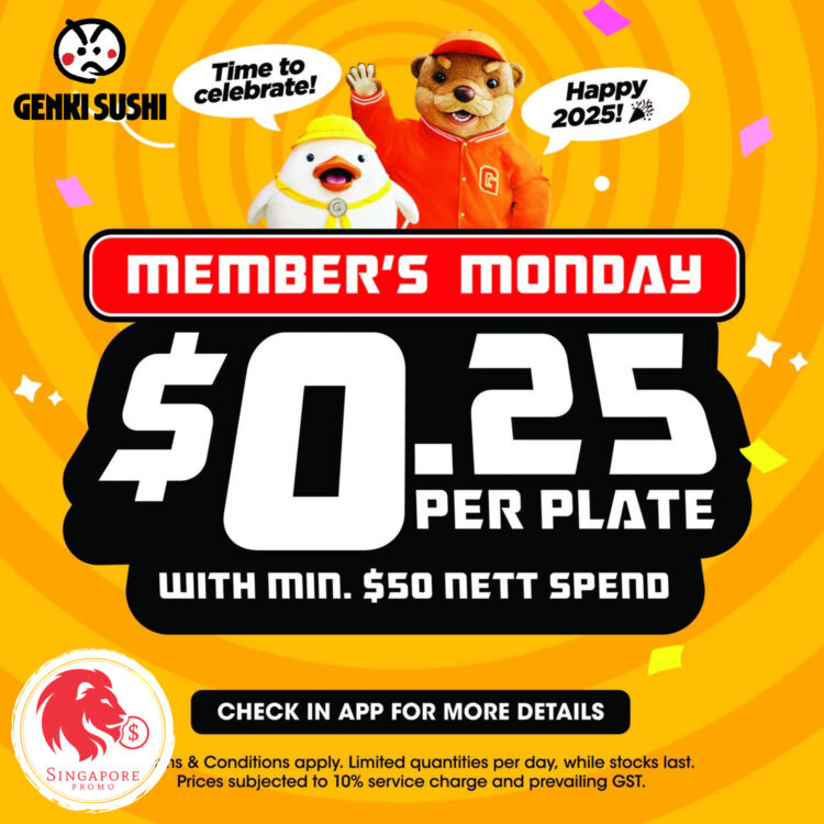 Genki Sushi - $0.25 Sushi - Singapore Promo