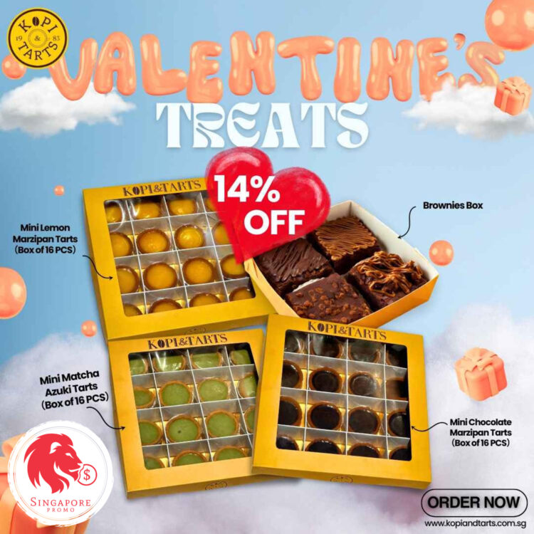 Kopi & Tarts - 14% OFF Mini Dessert Tarts & Brownie Box - Singapore Promo