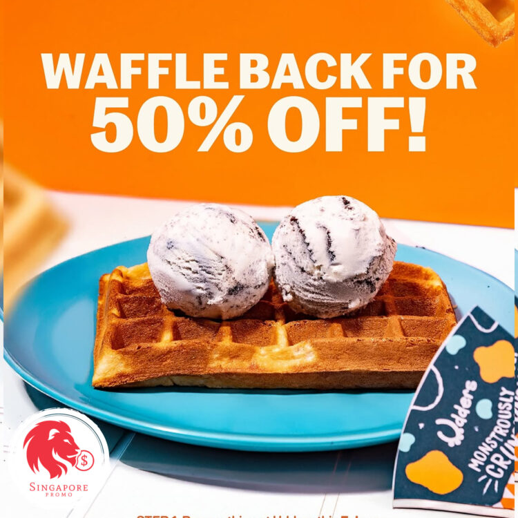 Udders Ice Cream - 50% OFF Waffle Back - Singapore Promo