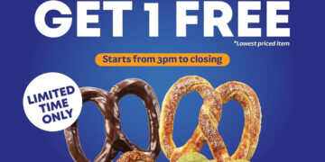 Auntie Anne's - Buy 3 Pretzels Get 1 FREE - Singapore Promo