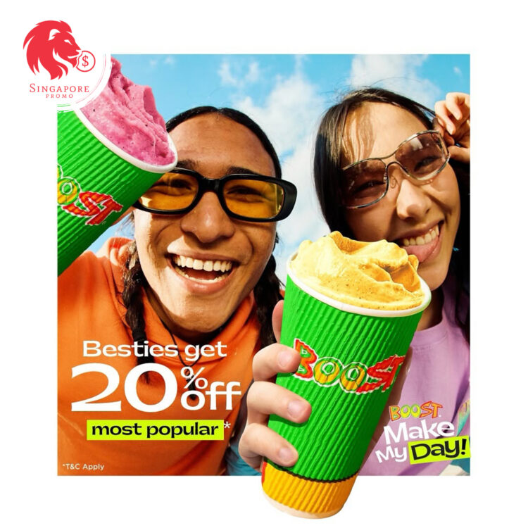 Boost Juice Bar - 20% OFF Boost Drinks - Singapore Promo