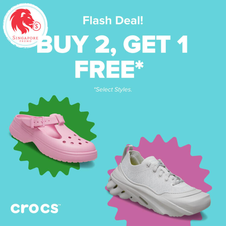 Crocs - Buy 2, Get 1 FREE Crocs - Singapore Promo