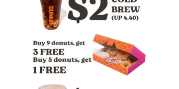 Dunkin' Donuts - Buy 9 donuts and get 3 FREE - Singapore Promo