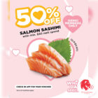 Genki Sushi - 50% OFF Salmon Sashimi - Singapore Promo