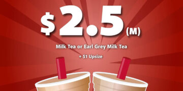 Gong Cha - $2.50 Milk Tea Earl Grey - Singapore Promo