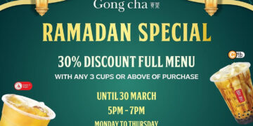 Gong Cha - 30% OFF Entire Menu - Singapore Promo