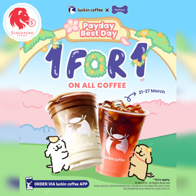 Luckin coffee - 1-for-1 ALL Coffee - Singapore Promo