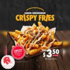 Domino's Pizza - $8 OFF Loaded Cheeseburger Crispy Fries - Singapore Promo