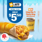McDonald's - $5.50 Crispy Mac N Cheesy Wrap with Americano - Singapore Promo
