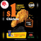 Texas Chicken - $1 Chicken - Singapore Promo