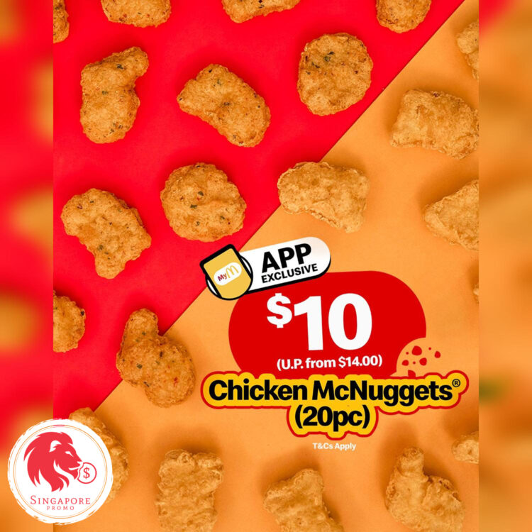 McDonald's - 20pc Chicken McNuggets for $10 - Singapore Promo