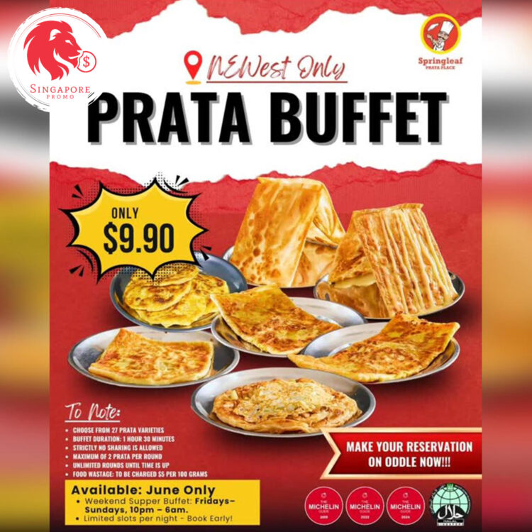 Springleaf Prata Place - $9.90 Prata Buffet Madness - Singapore Promo
