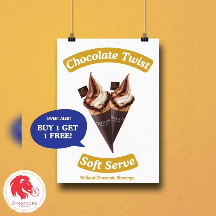 GODIVA - Buy 1 Get 1 FREE Chocolate Twist - Singapore Promo
