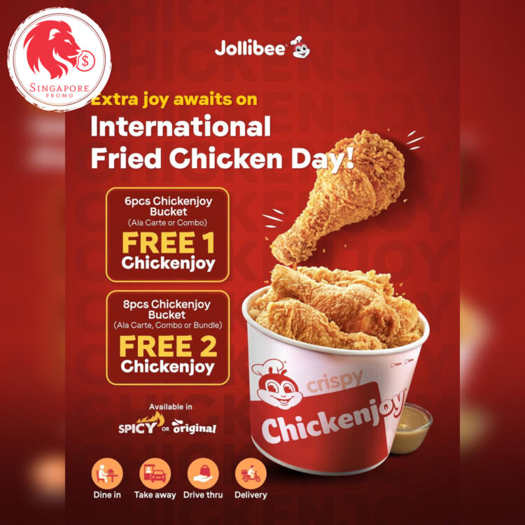 Jollibee - Up to 2 FREE Pieces - Singapore Promo