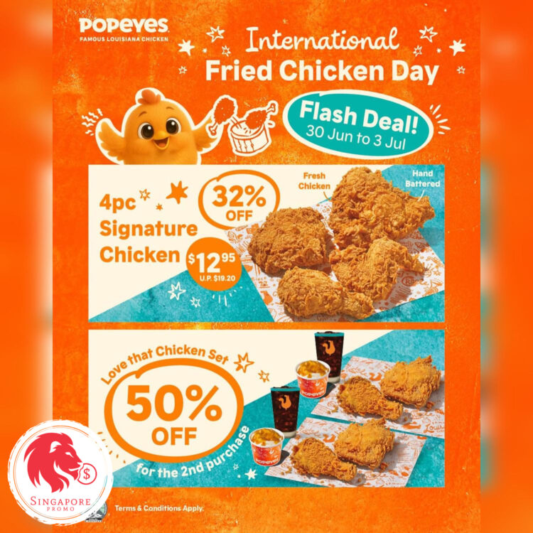 Popeyes - Up to 50% OFF Popeyes - Singapore Promo
