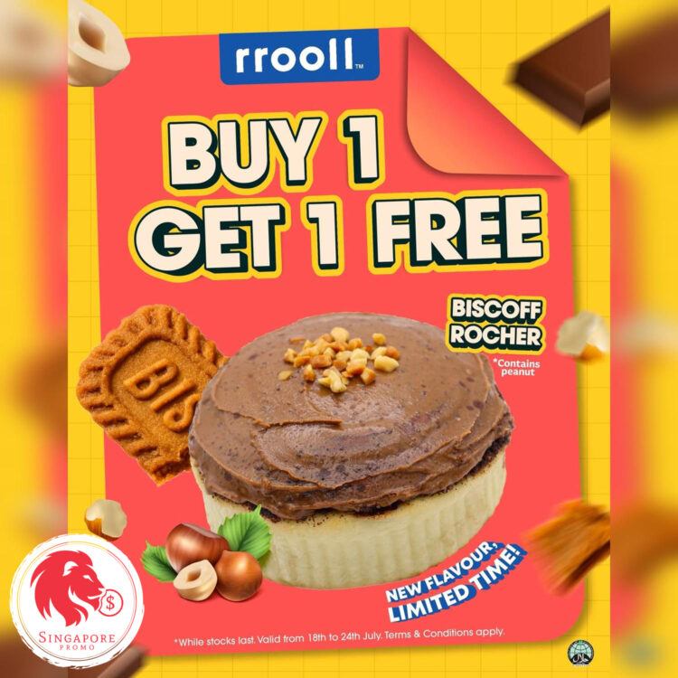 rrooll - Buy 1 Get 1 FREE Biscoff Rocher rrooll - Singapore Promo