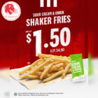 KFC - $1.50 Sour Cream & Onion Shaker Fries - Singapore Promo