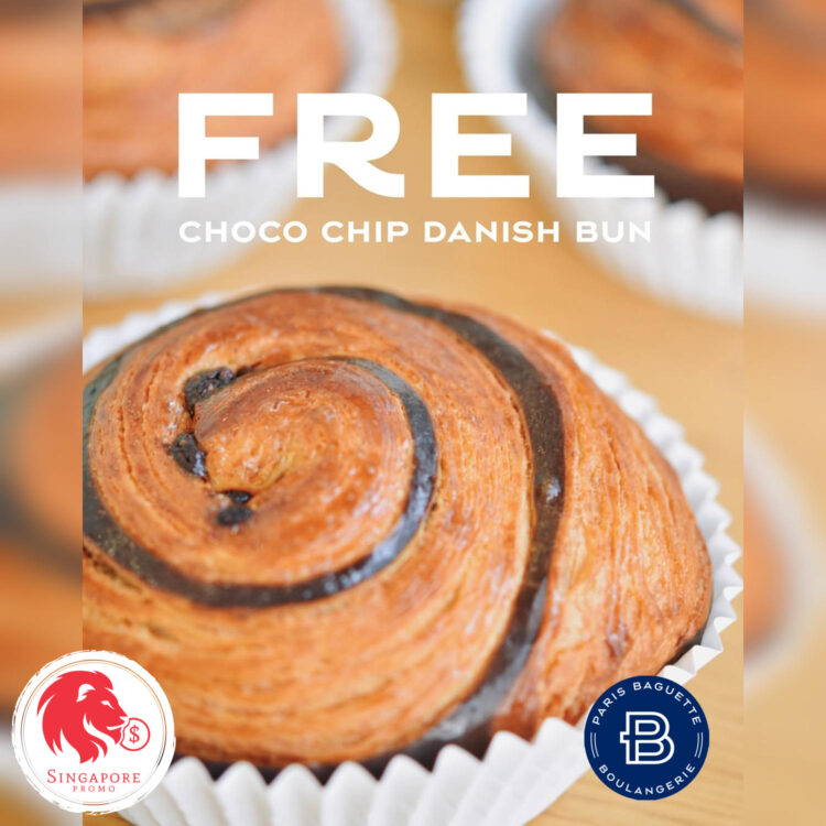 Paris Baguette - FREE Daily Voucher Choco Bun - Singapore Promo