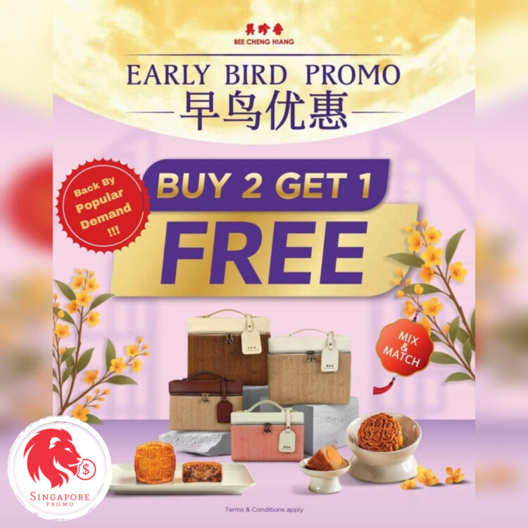Bee Cheng Hiang - Buy 2 Get 1 FREE Mooncake - Singapore Promo