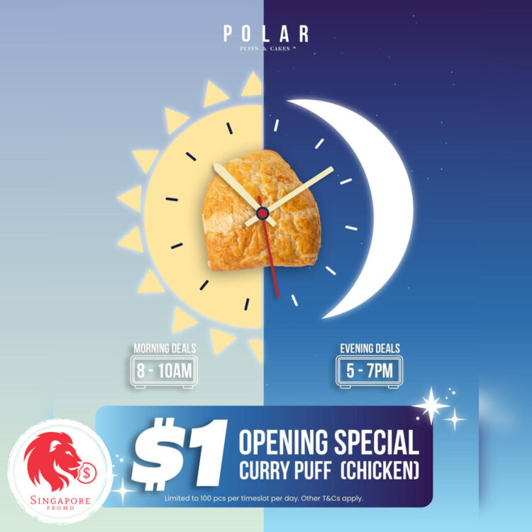 Polar Puffs & Cakes - $1 Chicken Curry Puff - Singapore Promo