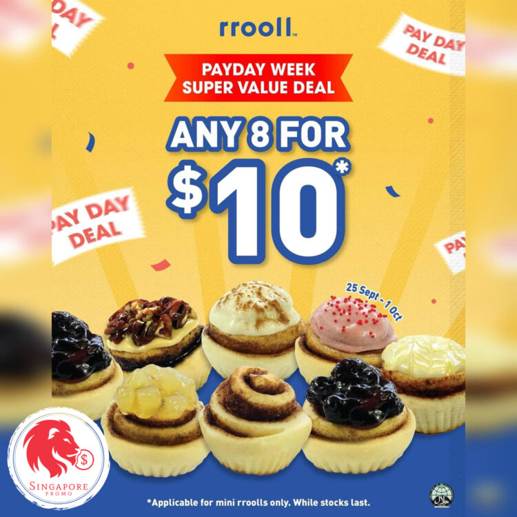 rrooll - 8 Mini Rolls for $10 - Singapore Promo