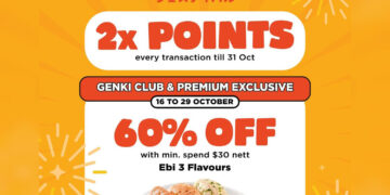 Genki Sushi - 60% OFF Ebi 3 Flavours - Singapore Promo