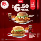 KFC - $6.50 Zinger Meal or O.R. Burger Meal - Singapore Promo