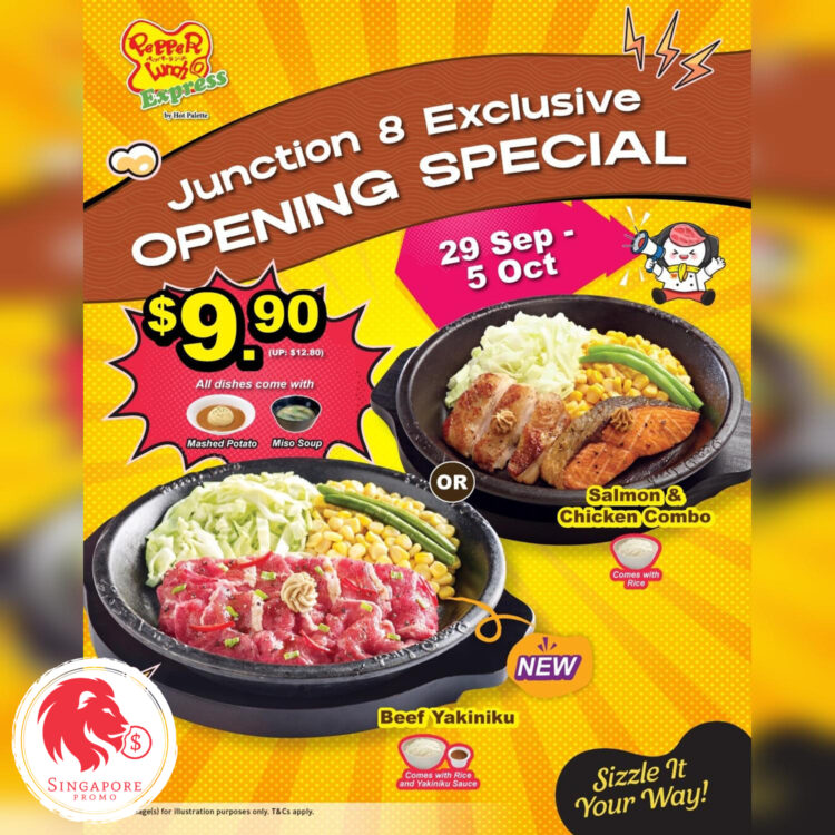 Pepper Lunch Express - $9.90 Opening Special Set - Singapore Promo